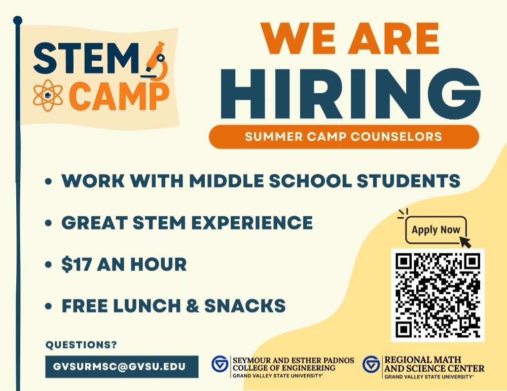 We are looking for camp counselors!